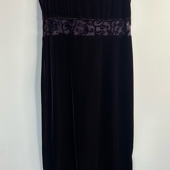 Dressing Clio Vintage 90s Velvet Dress Purple Size S Whimsygoth Renaissance Goth - Picture 4 of 15